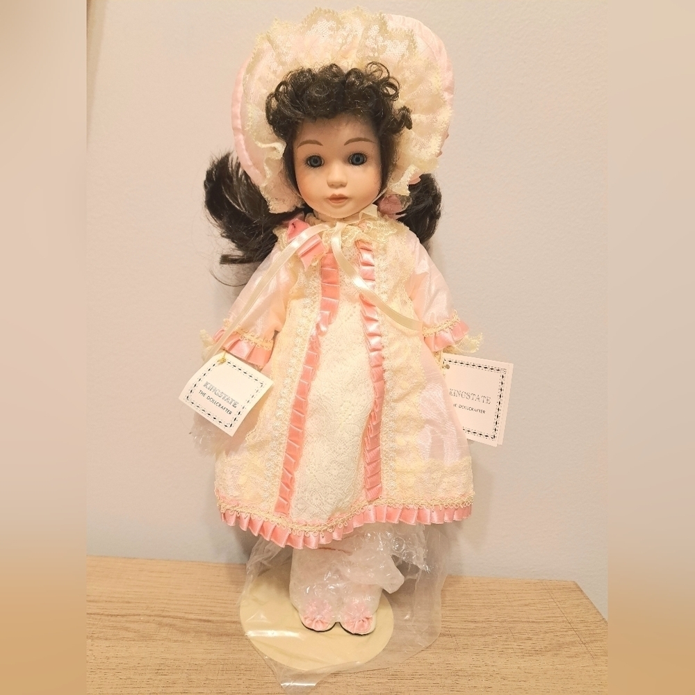 KINGSTATE Porcelain Doll Elise 14" Porcelain Hand Painted
